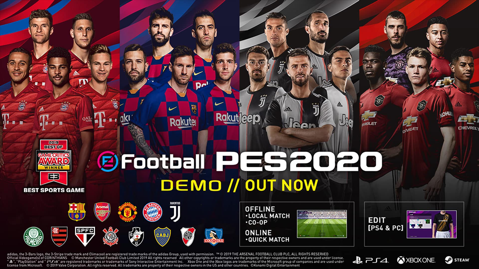 انطباعاتنا المبدأية عن PES 2020 Demo + متطلبات تشغيل اللعبة !!