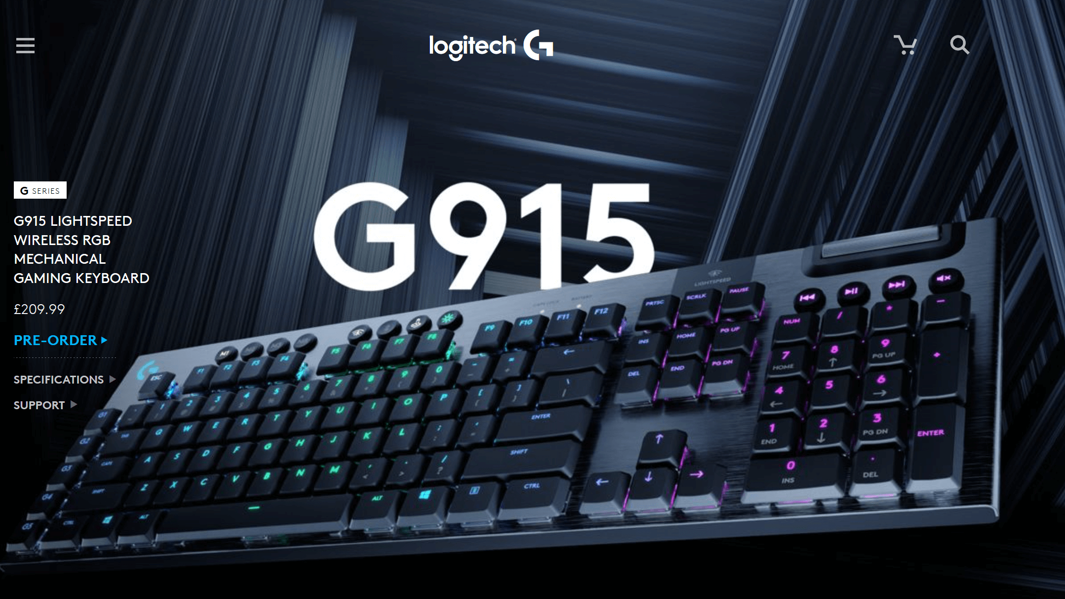 شركة Logitech تطلق لوحتان مفاتيح جدد وهما G915 وG815!