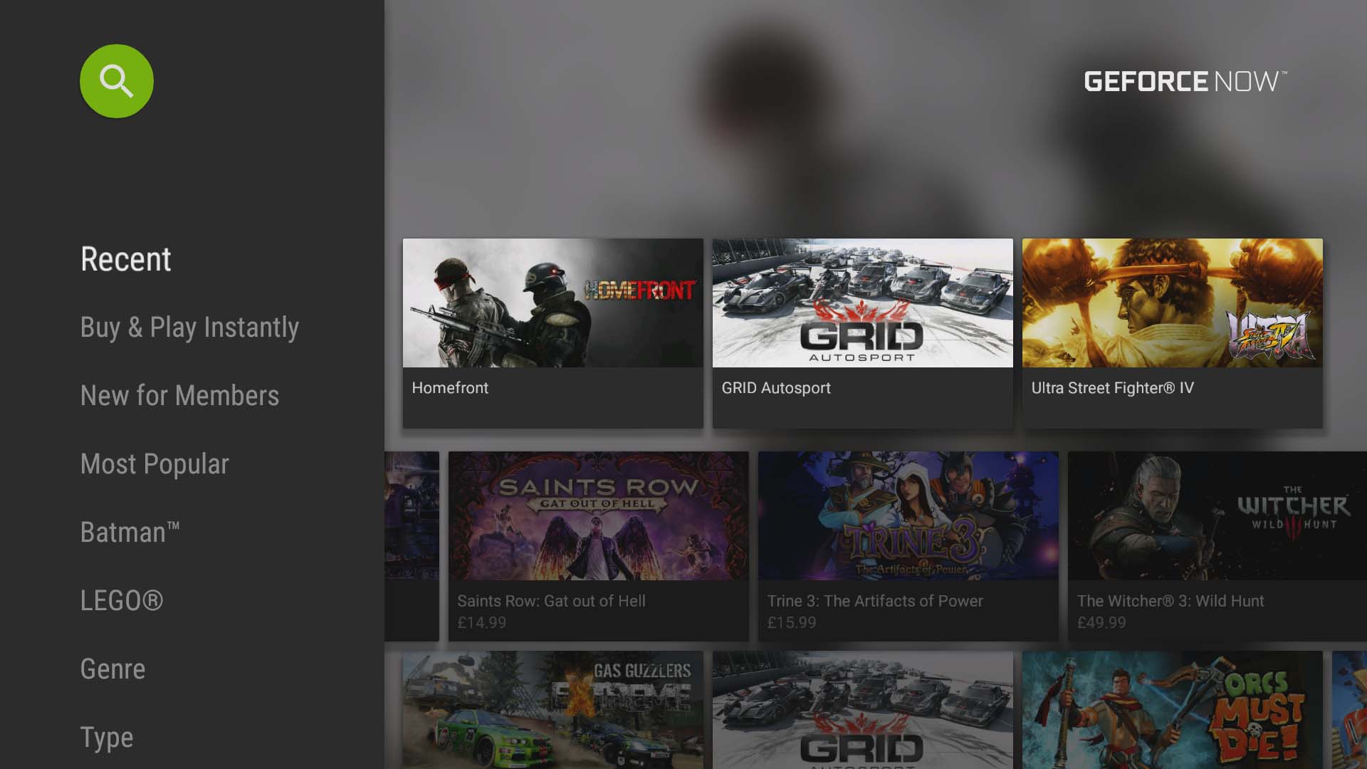 خدمة اللعب السحابي GEForce Now من Nvidia قادمة على هواتف الأندرويد، وأيضاً سوف تدعم تقنية الـ RTX. nvidia geforce now games