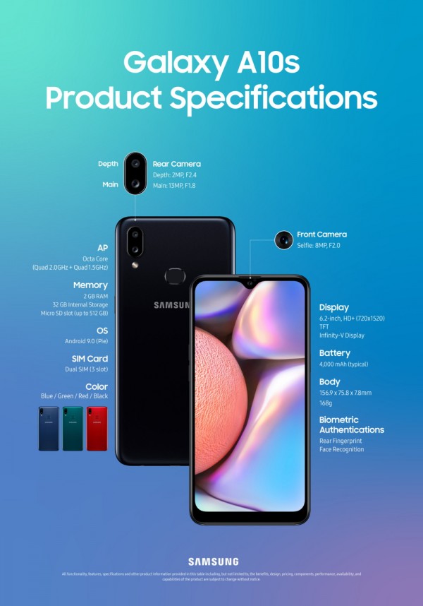 galaxy a10s