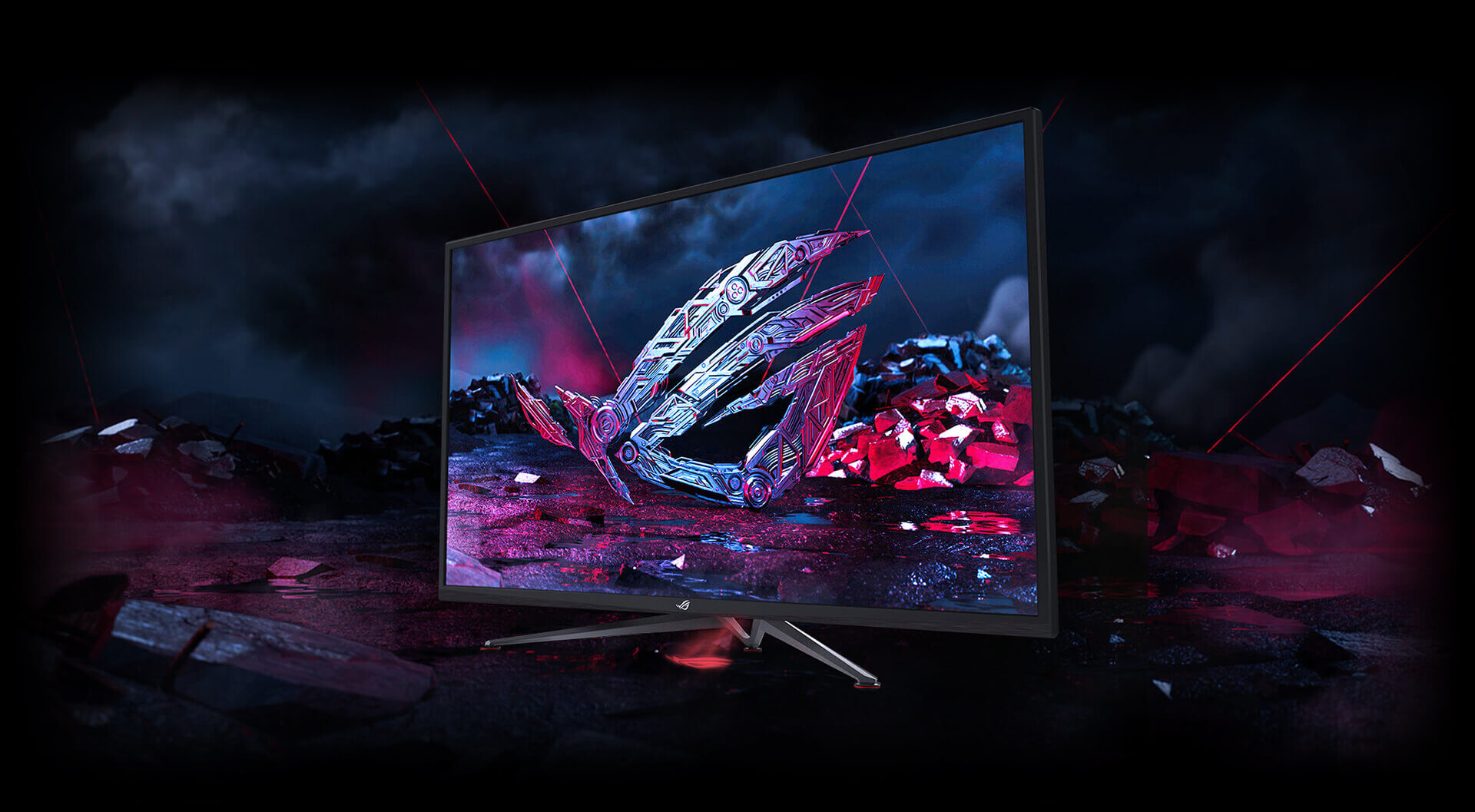 أكبر شاشة مصممة للألعاب بوضوح 4K يتم الإعلان عنها من ASUS ROG!