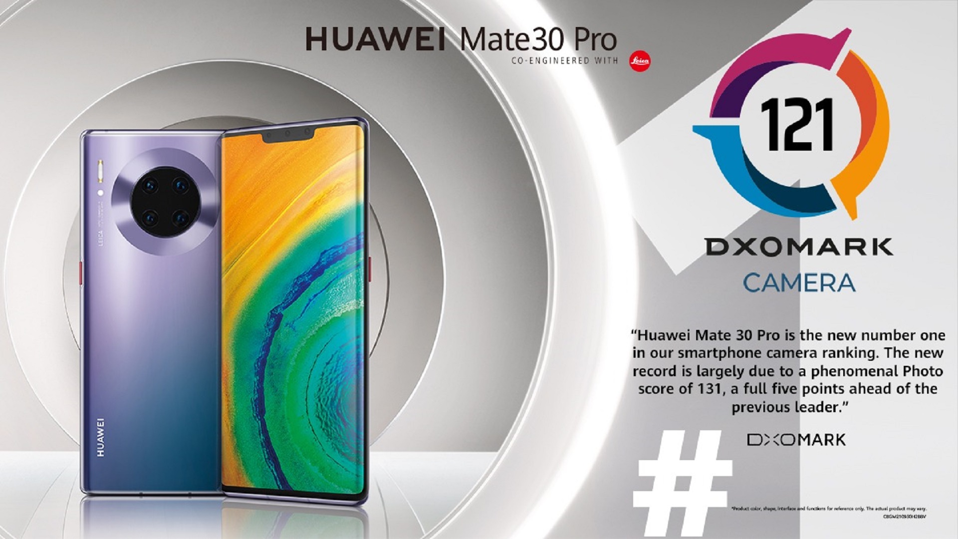 هاتف HUAWEI Mate 30 Pro يتربع على عرش التصوير الفوتوغرافي كملك جديد للهواتف الذكية
