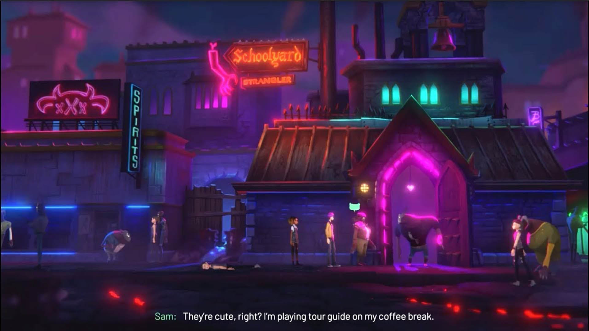 لعبة Afterparty أخر إصدارات فريق Night School Studio الشهير بلعبة Oxenfree oxenfree night school studio afterparty