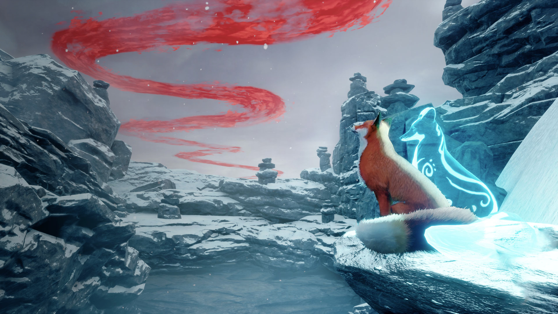 عرض لأسلوب اللعب الخاص بلعبة Spirit of The North من تطوير Infuse Studio