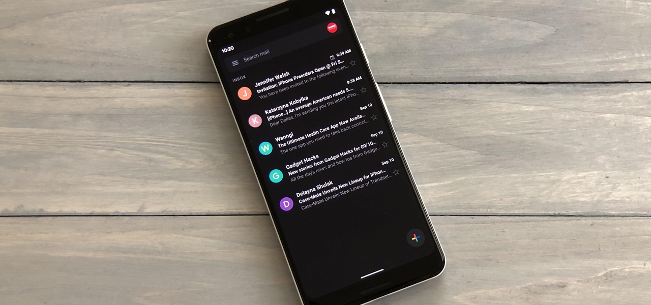الوضع الليلي Dark Mode يصل لتطبيق Gmail