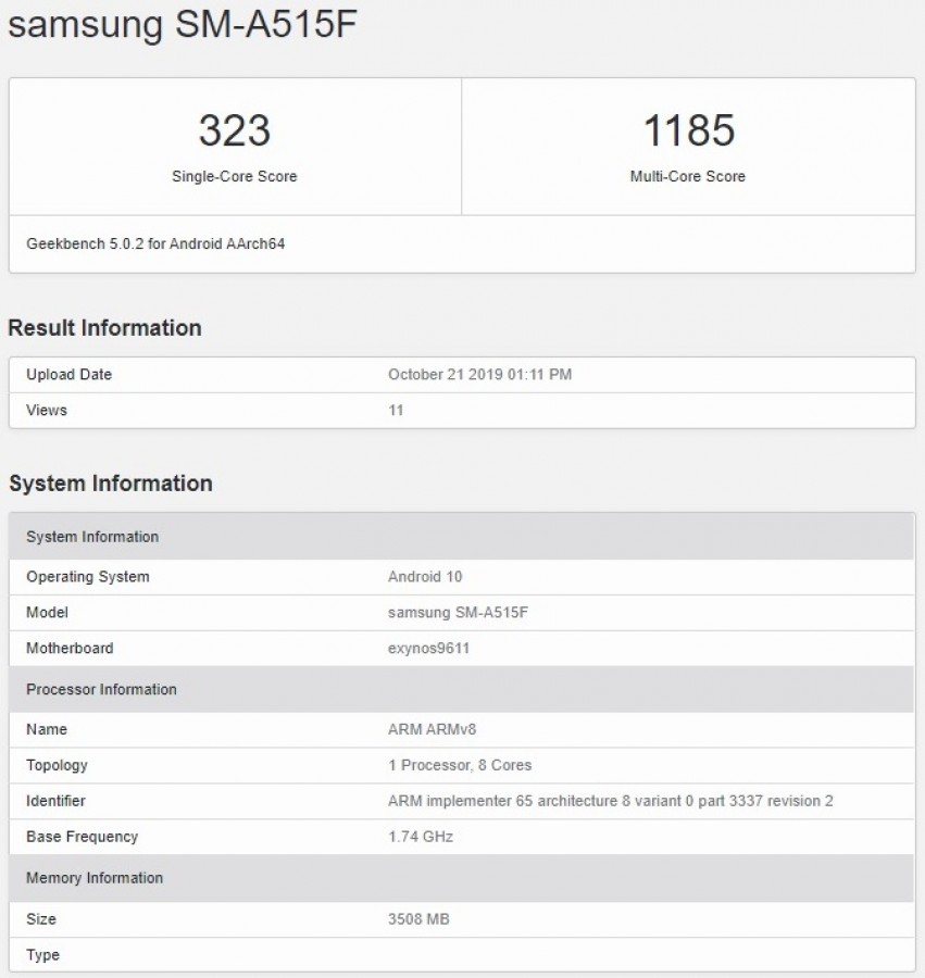 تسريبات مواصفات هاتف Samsung Galaxy A51