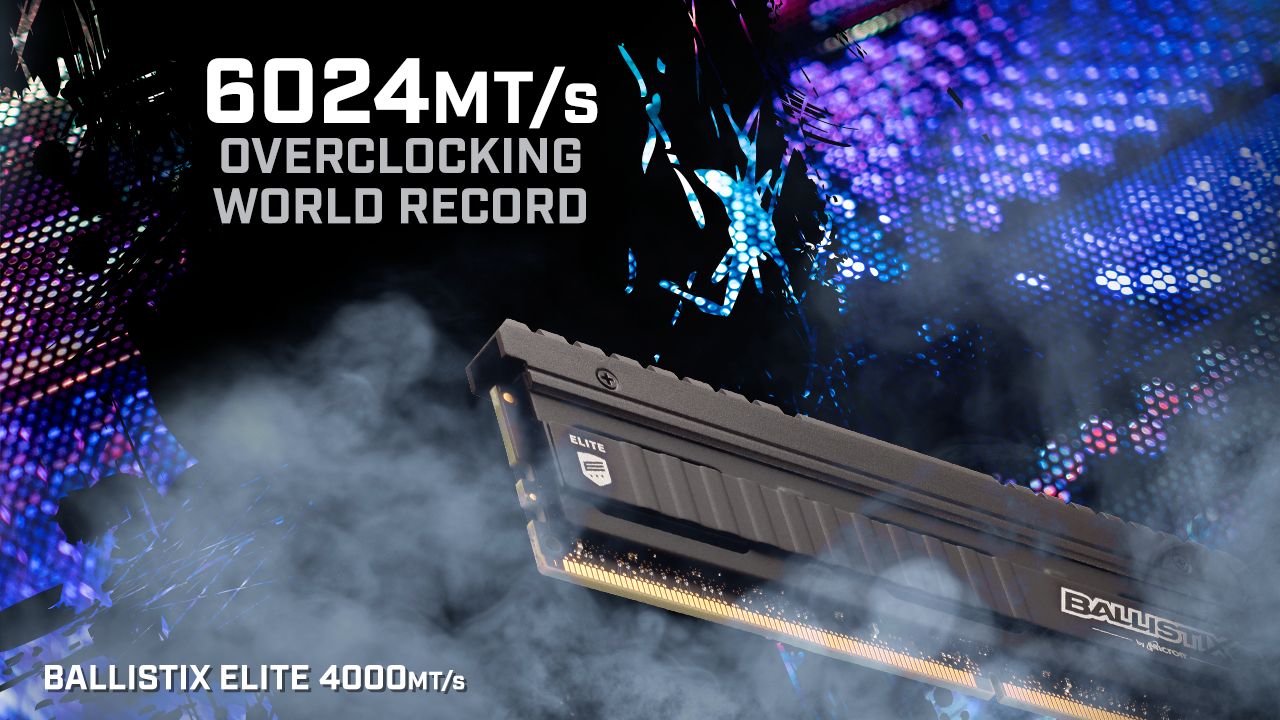 ذاكرة Micron DDR4 تحقق رقم عالمي جديد بالوصول لتردد 6024MT/s
