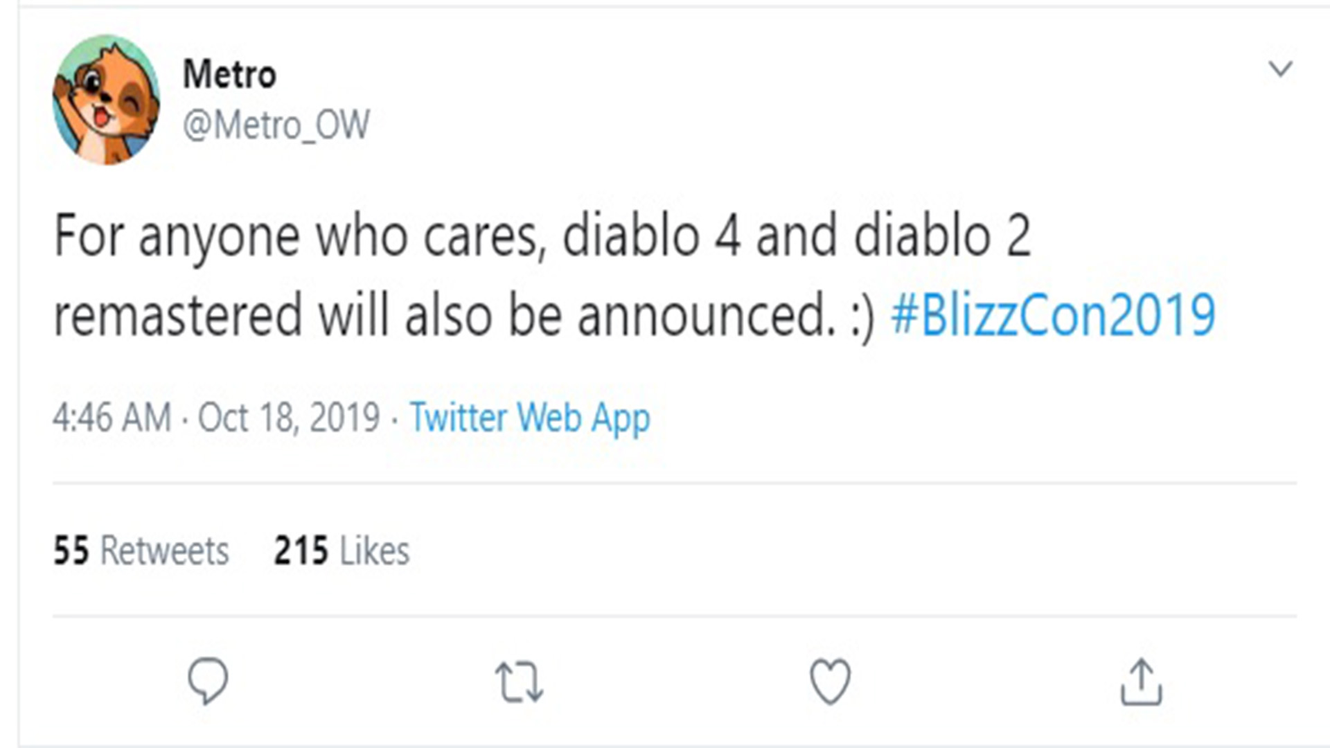 Diablo 4 blizzcon confirmed