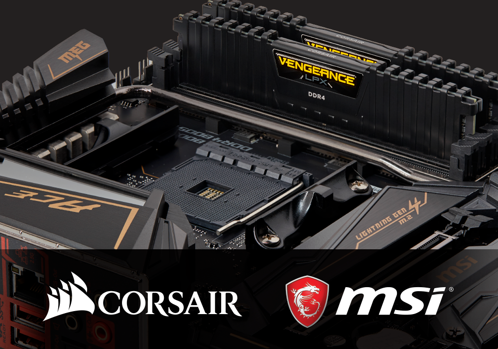 كورسير تطلق ذواكر CORSAIR VENGEANCE LPX DDR4 لتحطم حاجز ال5000MHz مع منصة AMD Ryzen 3000 !!