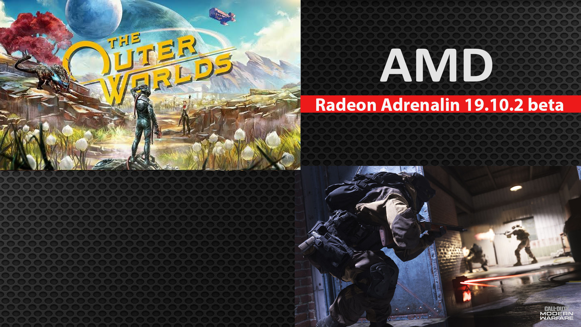 دعم لعبة CoD:Modern Warfa مع تعريف Radeon Adrenalin 19.10.2
