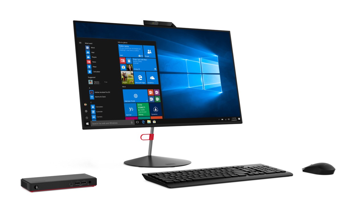 Lenovo تكشف عن أصغر حاسوب مكتبي لدعم الشركات