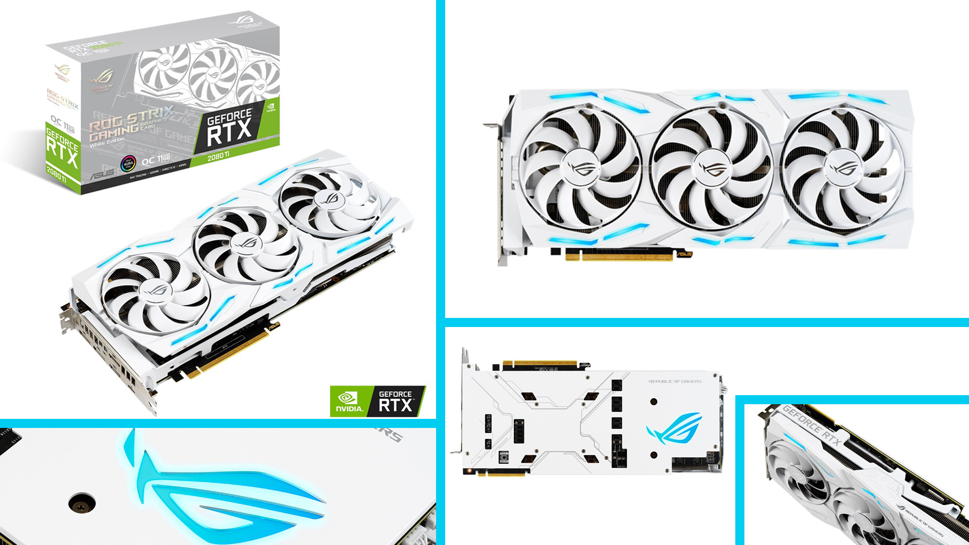 شركة ASUS تطلق بطاقة ROG Strix RTX 2080 Ti بإصدار أبيض اللون