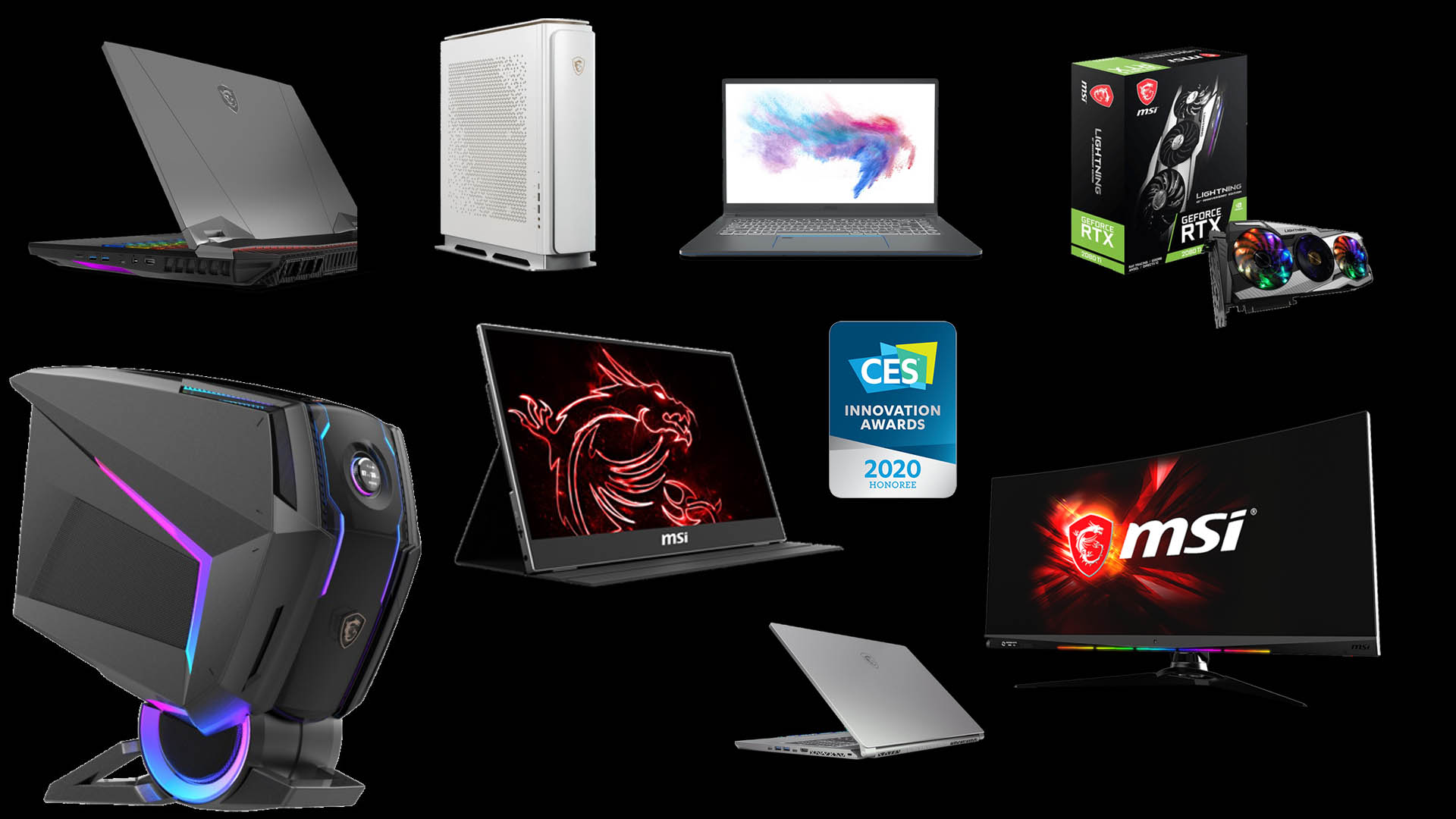 10 منتجات من MSI تحصل على جائزة الابتكار لمعرض CES 2020