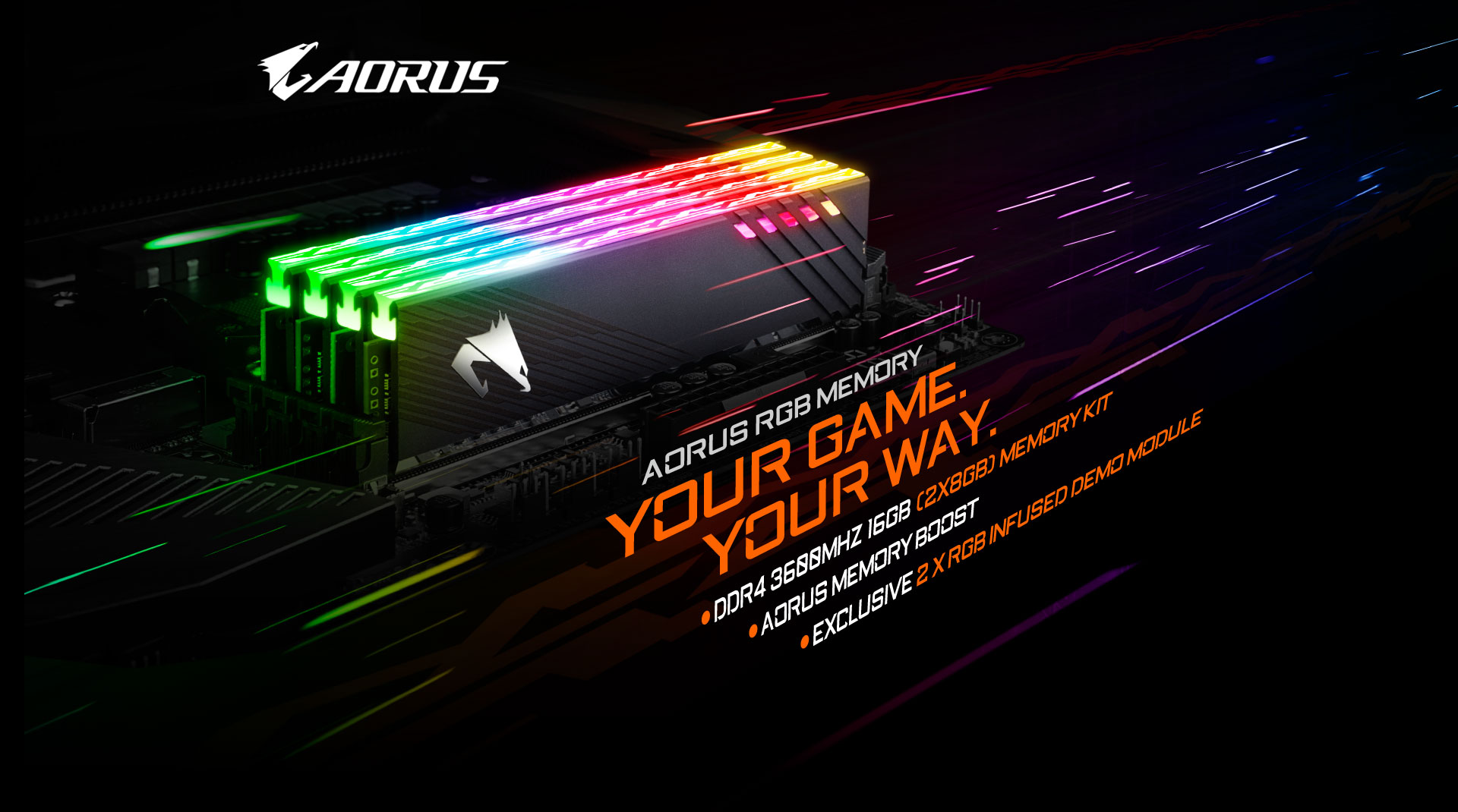 GIGABYTE تعلن عن ذاكرة AORUS RGB DDR4 16GB 3600MHz