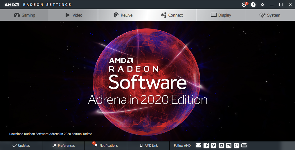 Adrenalin Radeon AMD