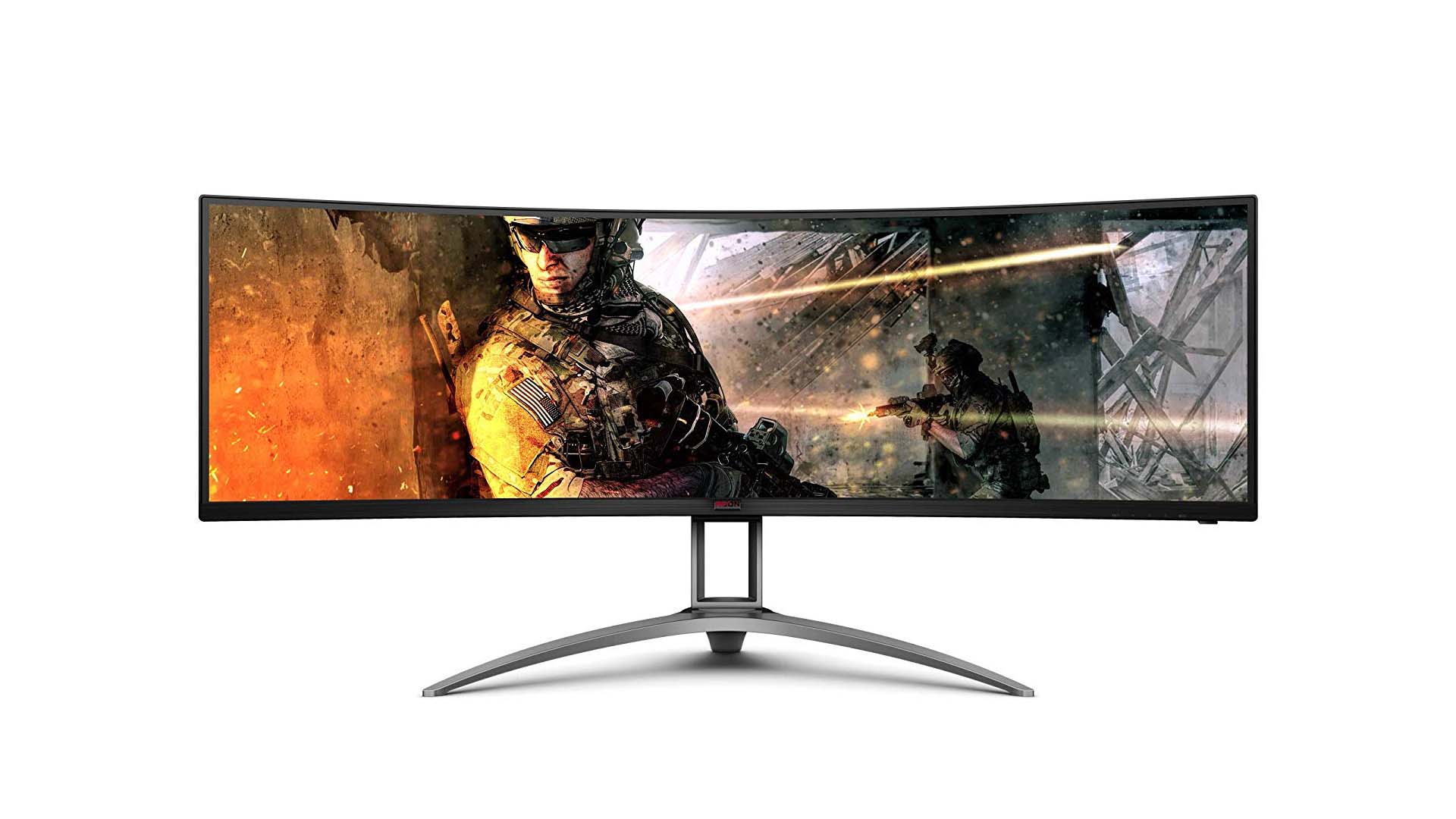الإعلان عن شاشة اللاعبين الضخمة AOC Agon AG493UCX بدقة 5120x1440 بكسل