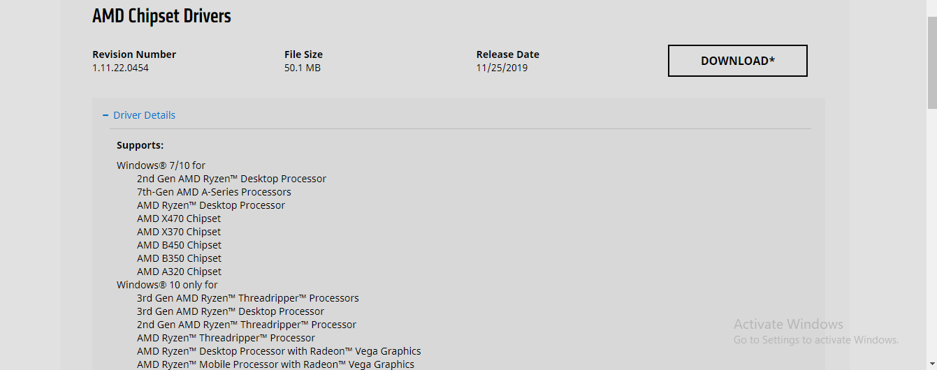 تعريف AMD Chipset v1.11.22.0454 متاح للتحميل الأن