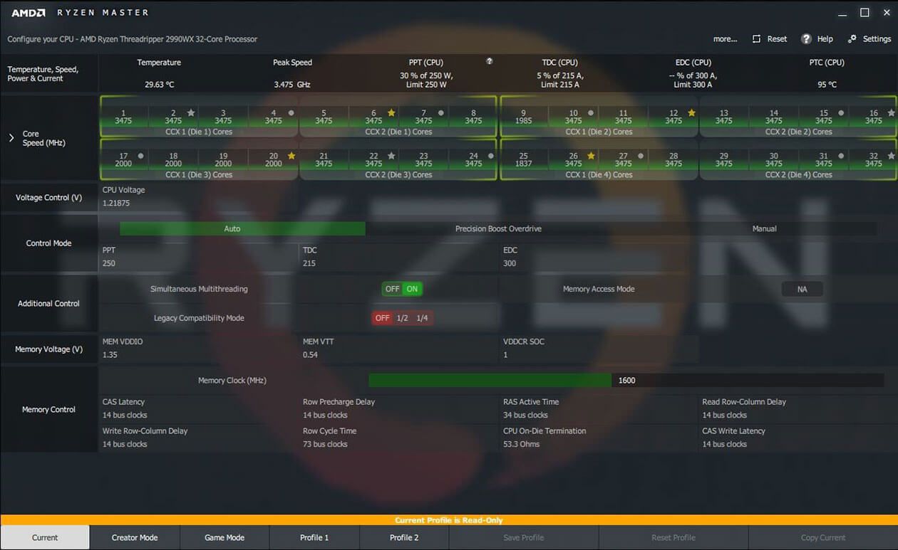 إصدار جديد من برنامج كسر السرعة AMD Ryzen Master Utility