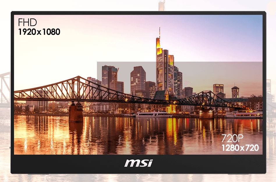 إطلاق شاشة MSI Optix MAG161V المحموله بدقة 1080 بكسل ووزن 0.9 كغ