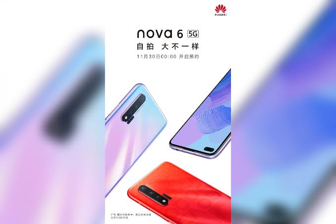 ظهور صور حية لهاتف Huawei Nova 6