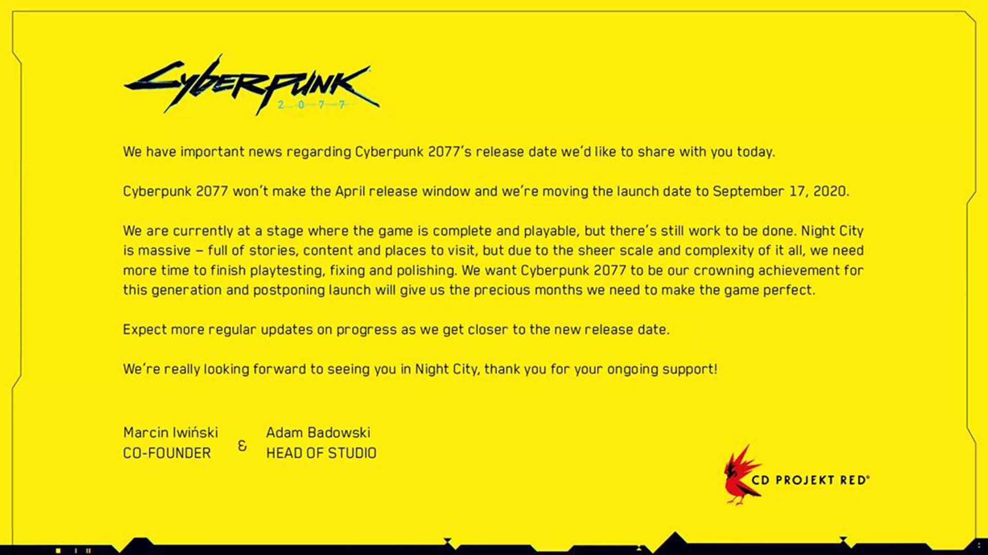 cyberpunk 2077 cd projekt red