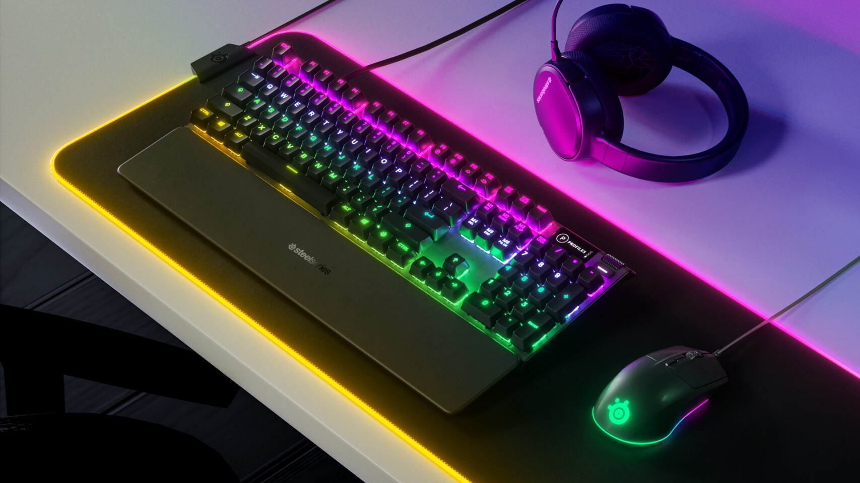شركة SteelSeries تقدم للاعبين ماوس Rival 3 وكيبورد Apex 5/Apex 3