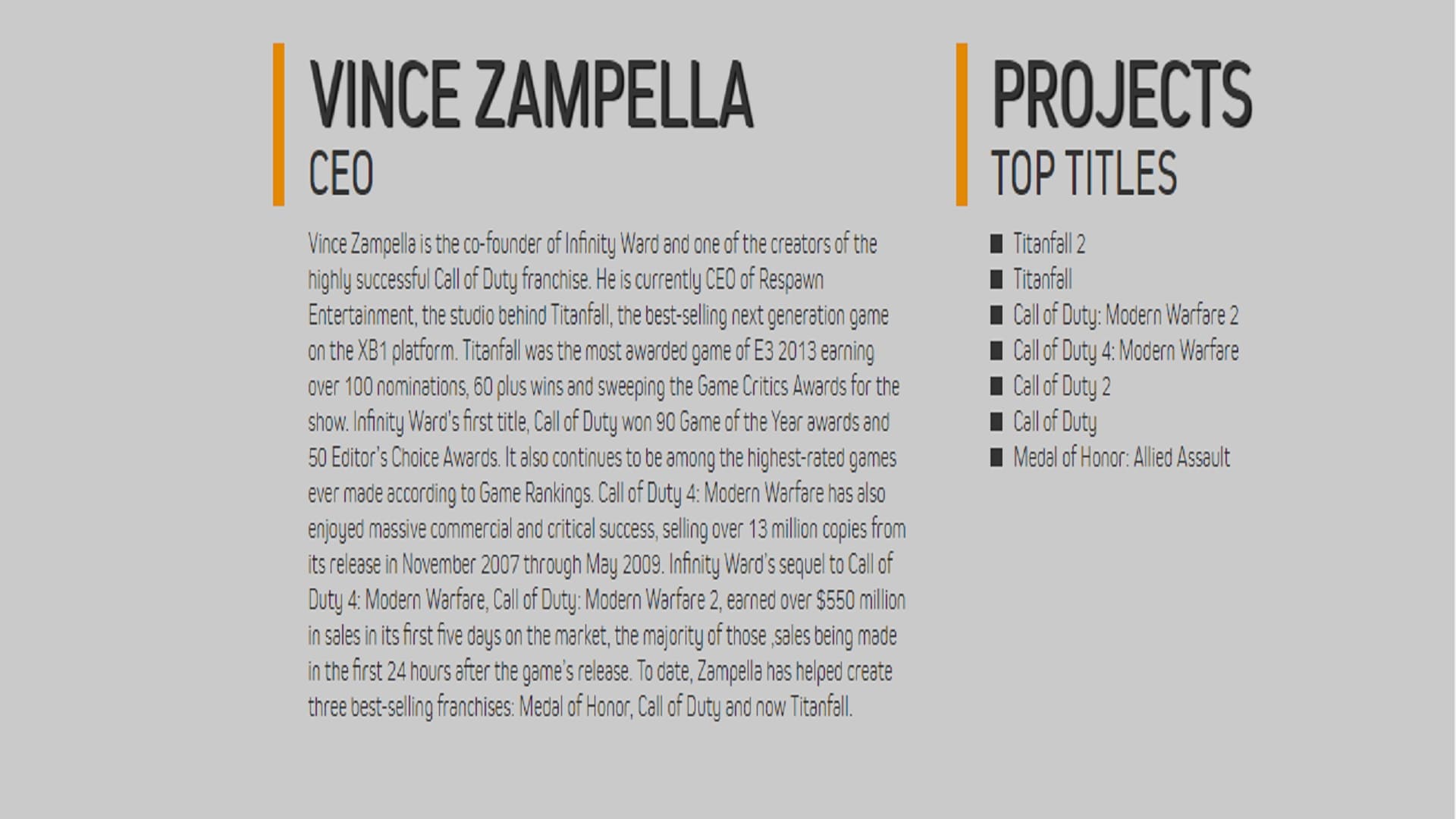 vince zampella respawn entertainment dice la