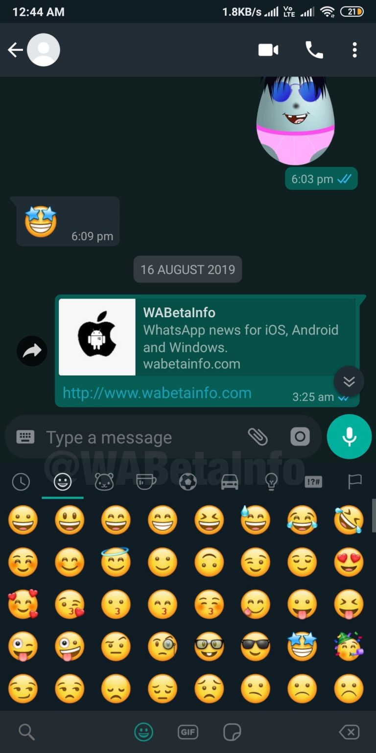 النسخة التجريبية الأخيرة من WhatsApp تحتوي على النمط الليلي