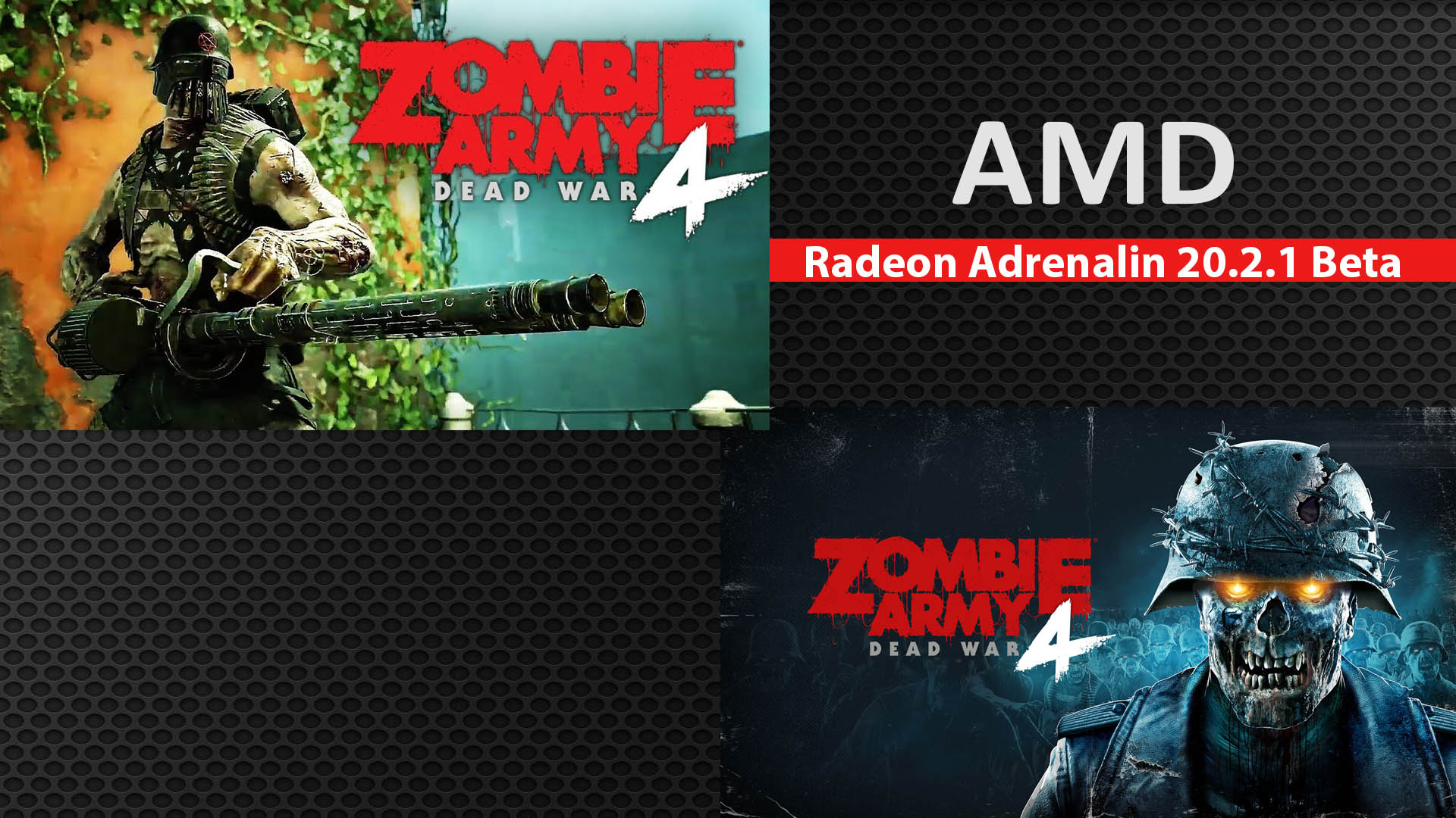 تعريف AMD Radeon Adrenalin 20.2.1 Beta يدعم لعبة Zombie Army 4: DW