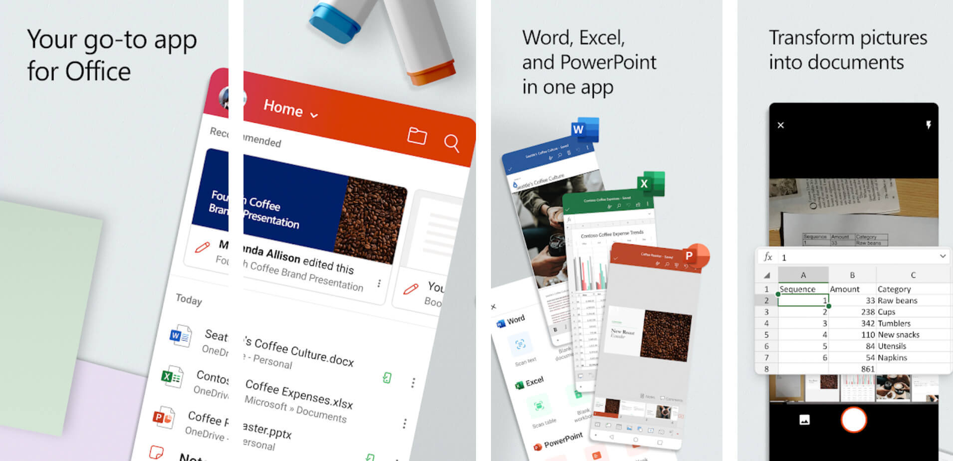 تطبيق Microsoft Office الجديد صار متاحاً الآن على جميع الهواتف الذكية