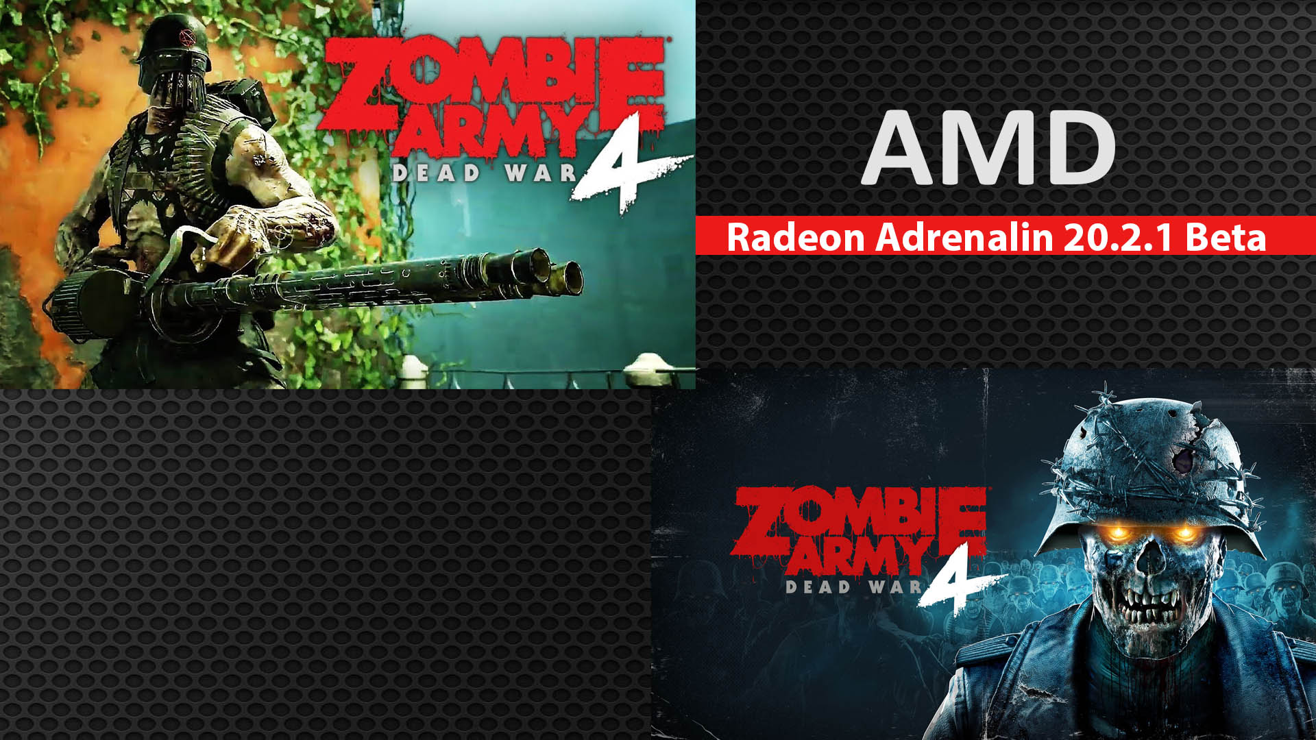 صورة تعريف AMD Radeon Adrenalin 20.2.1 Beta يدعم لعبة Zombie Army 4: Dead War