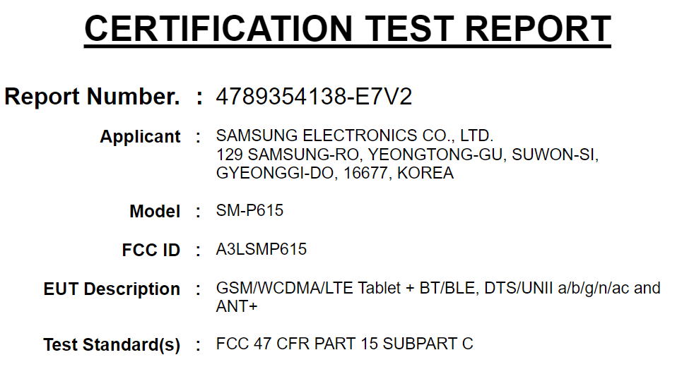 Samsung Tablet