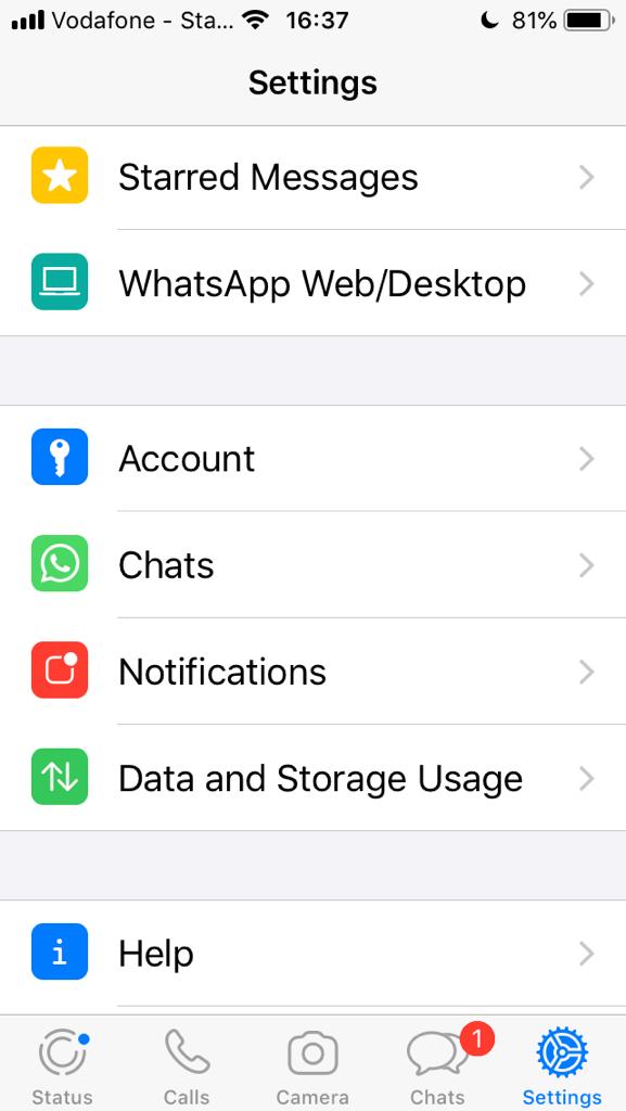 اذهب إلى تبويب Settings