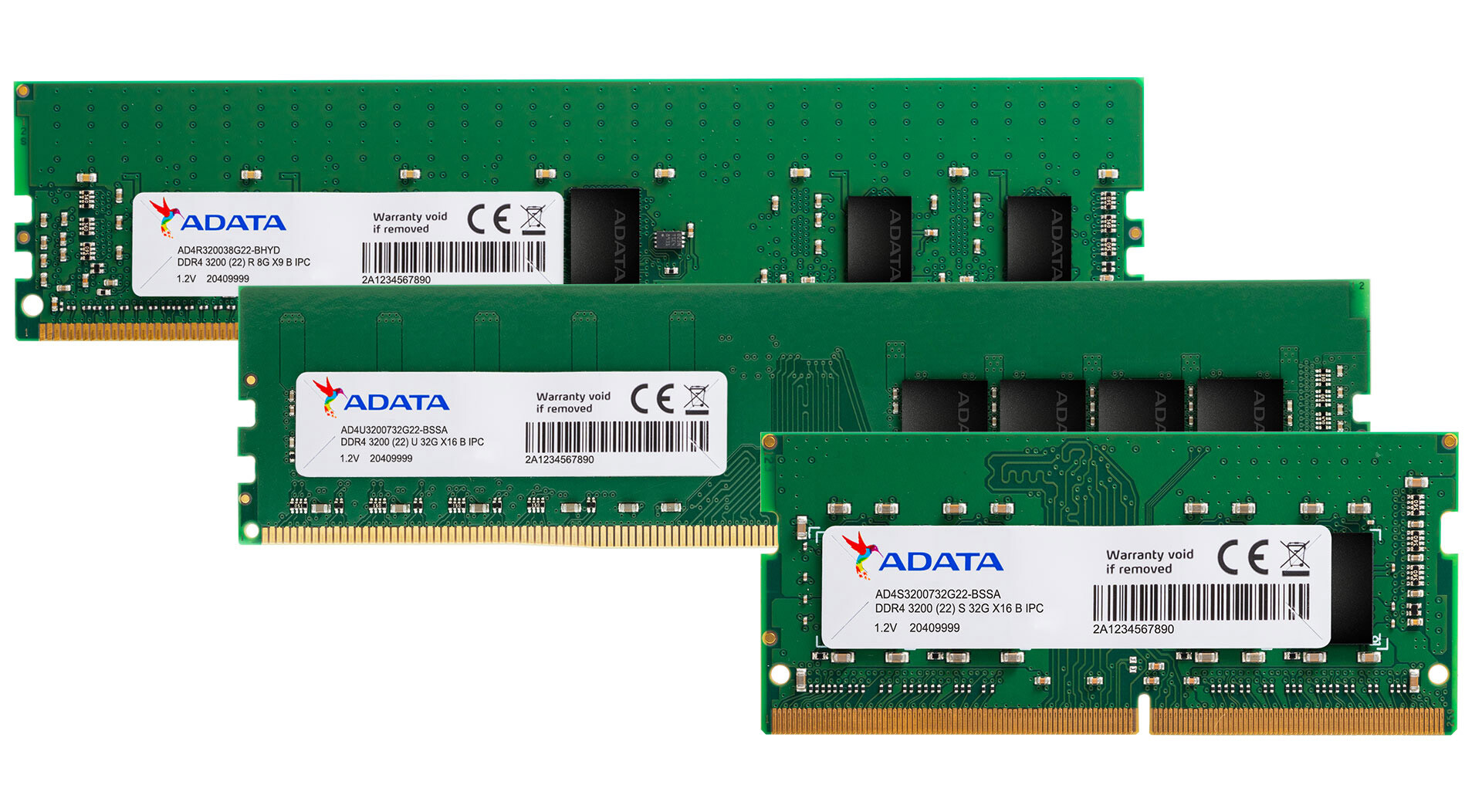 ADATA تعلن عن إطلاق وحدات ذاكرة DDR4 صناعية جديدة بترددات 3200Mhz