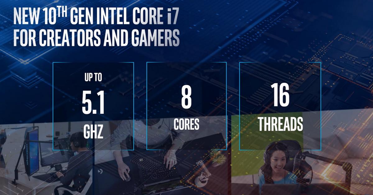 تدشين معالجات الجيل العاشر Intel Comet Lake-H للاجهزة المحمولة