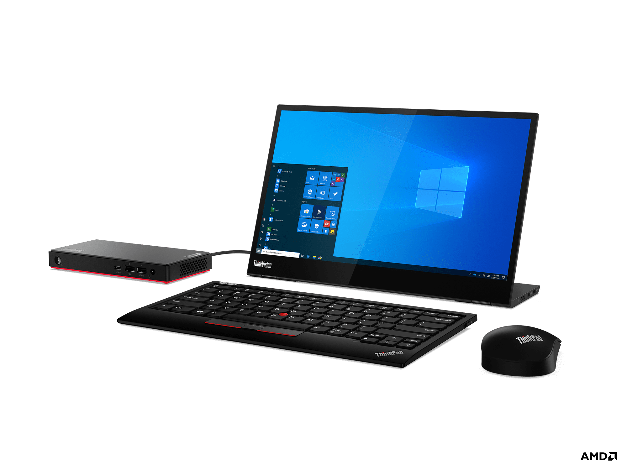 lenovo تعزز الإنتاجية مع حواسيب ThinkCentre الصغيرة مع معالجات AMD