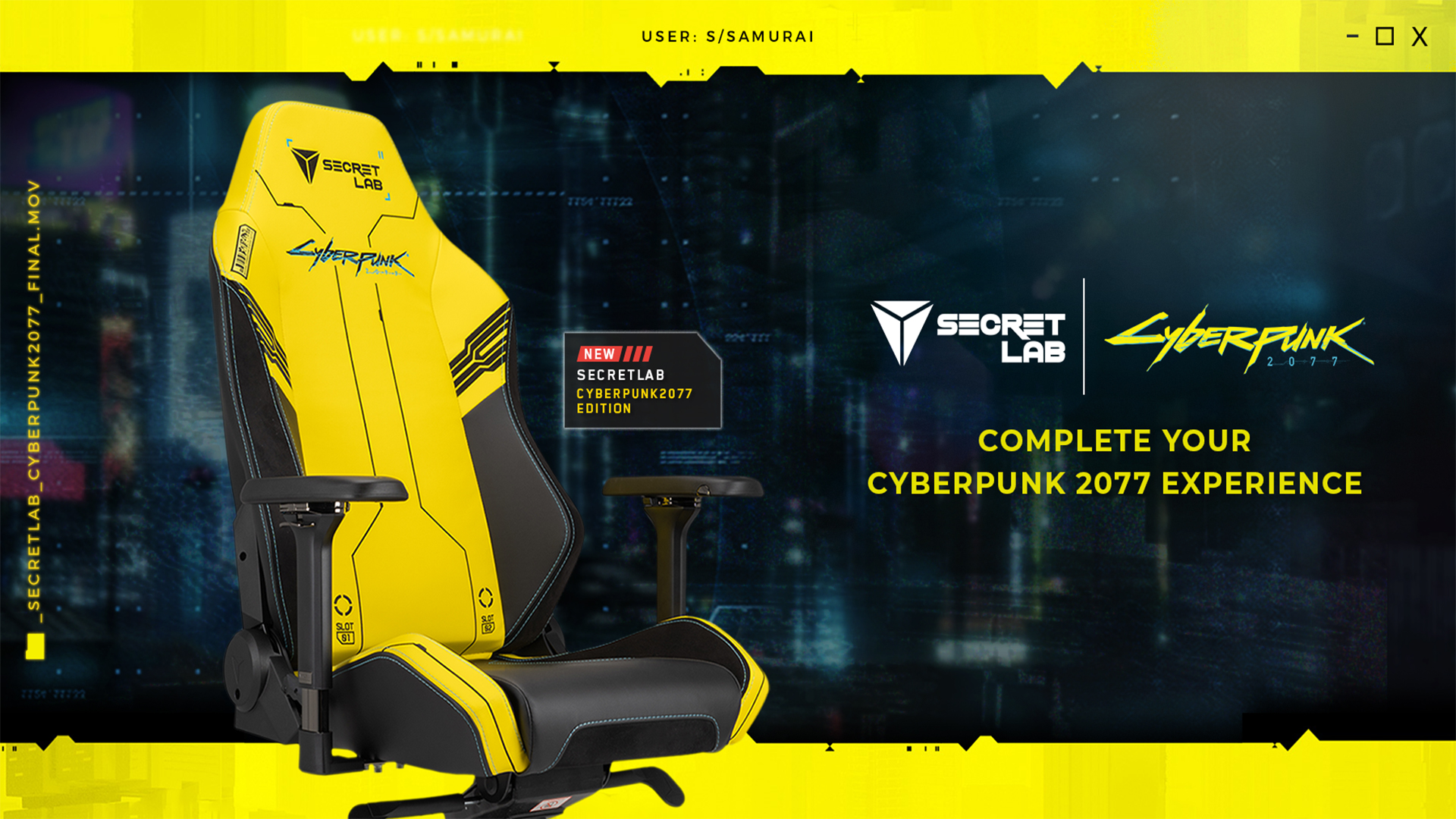 أكمل إنتظارك الصعب براحه تامه مع كرسي Cyberpunk 2077 Gaming