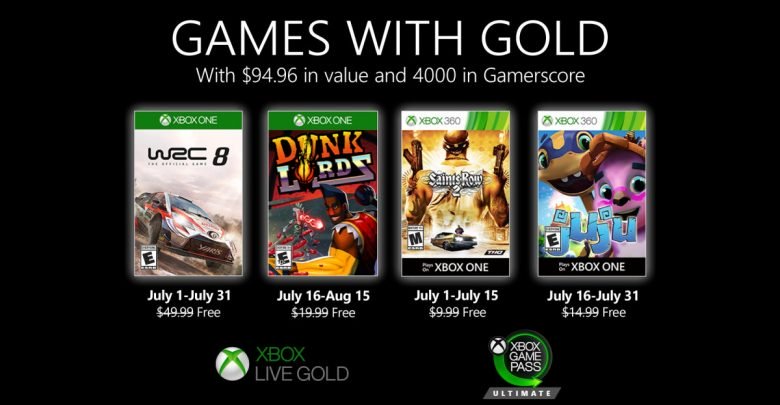 عناوين ضخمة آتية في شهر يوليو إلى اشتراك XBOX Live Gold تعرف عليها