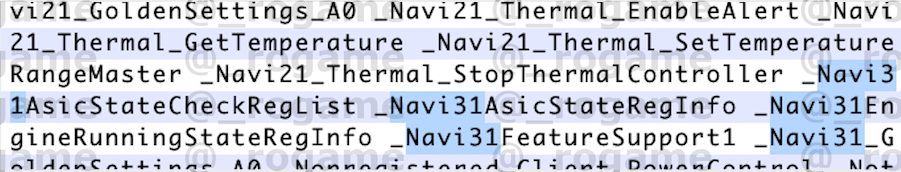 macOS 11 Big Sur AMD Navi 31 gpu APU CPU
