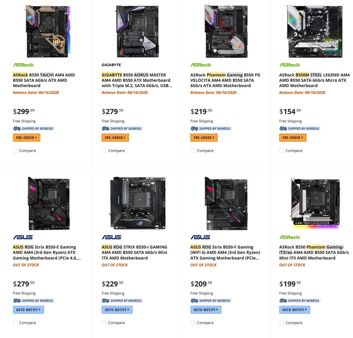 B550 AMD Newegg Motherboard لوحة أم