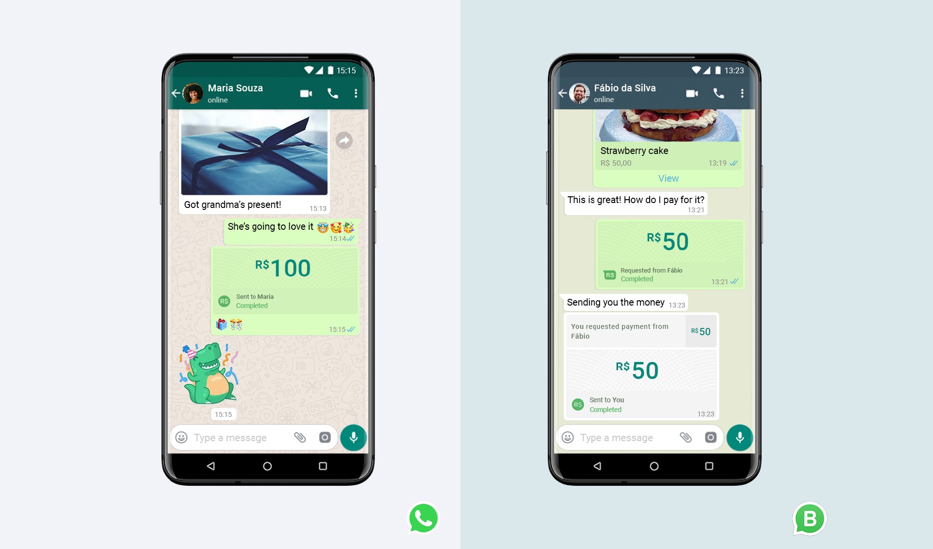 تطبيق WhatsApp يدعم إرسال واستقبال الأموال بين المستخدمين