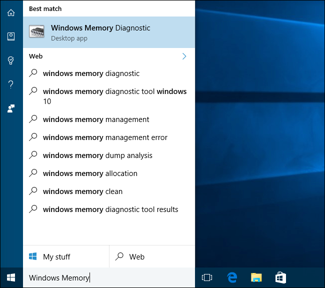 كيف تقوم بفحص الرام في Windows 10 أو كيف تقوم بفحص ذاكرة الوصول العشوائي في Windows 10