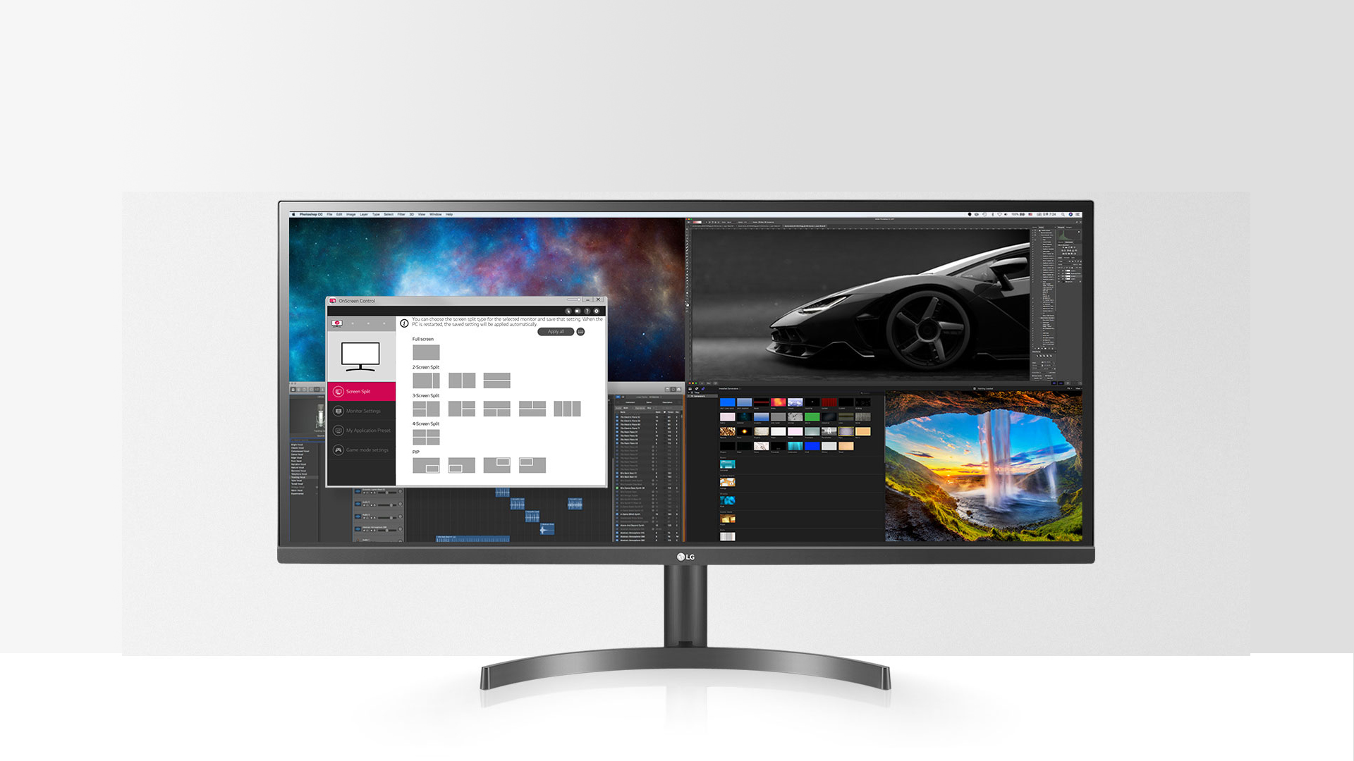 شاشة LG 34WL500B بمُتسع فائق الرؤيه تحصُل على سعر جديد لا يتجاوز 300$