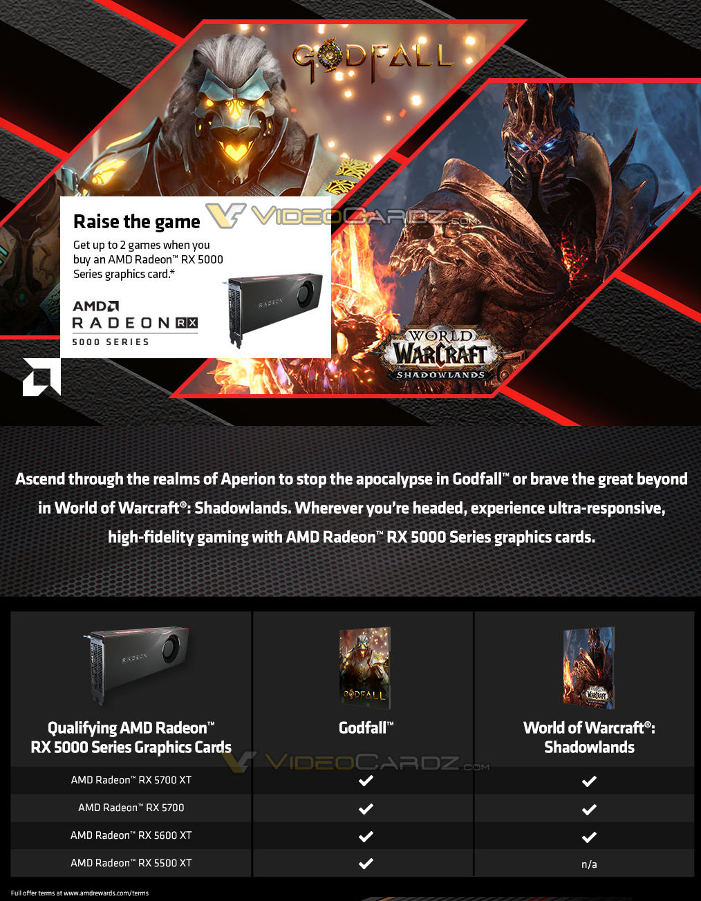 AMD Raise the Game Godfall WOW Radeon 5000 GPU