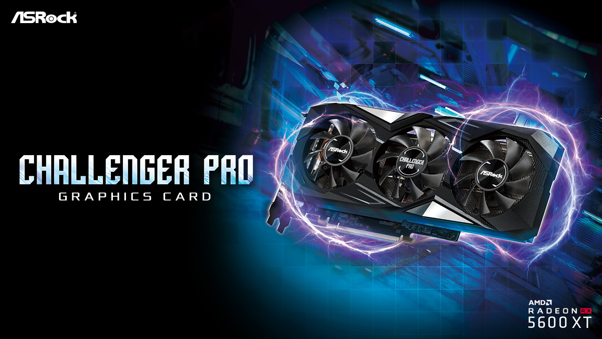 شركة ASRock تُطلق البطاقة الرسومية Radeon RX 5600 XT Challenger Pro 6