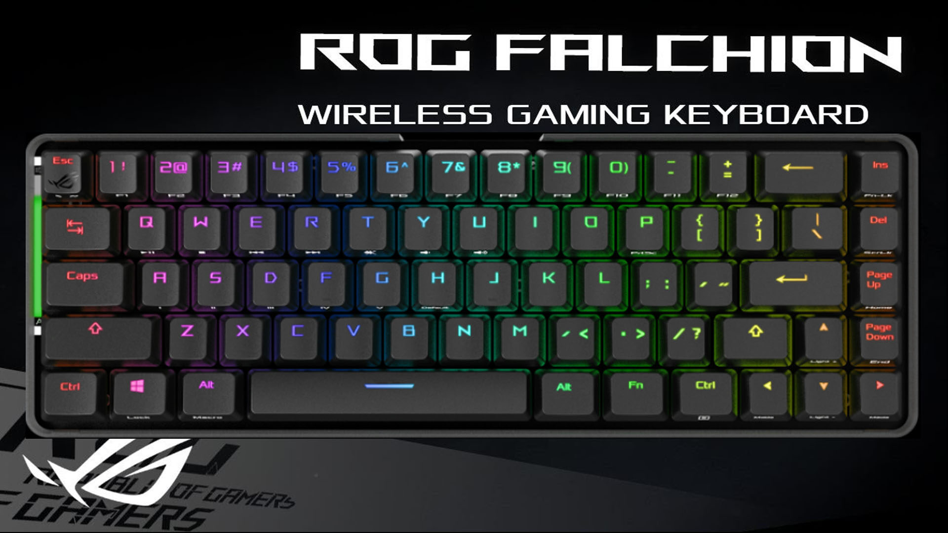 تكشف ASUS عن لوحة المفاتيح الميكانيكيه ROG Falchion RGB