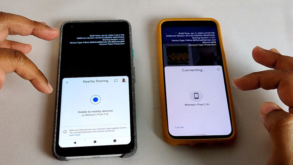 ميزة Nearby Sharing منافس AirDrop في أندرويد تدخل المرحلة التجريبية!
