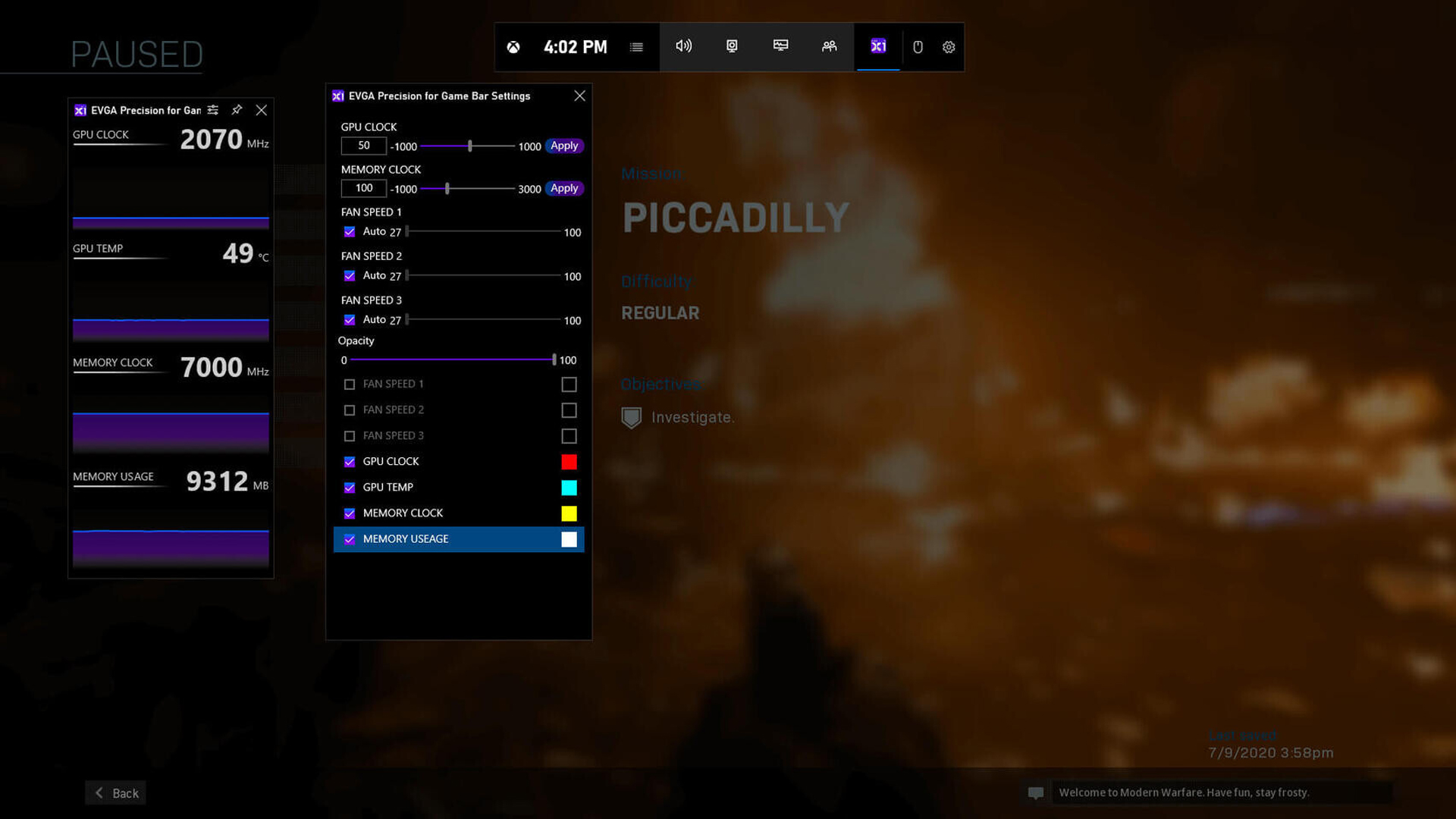 EVGA تعزز أداة Game Bar بخصائص Precision المميزة