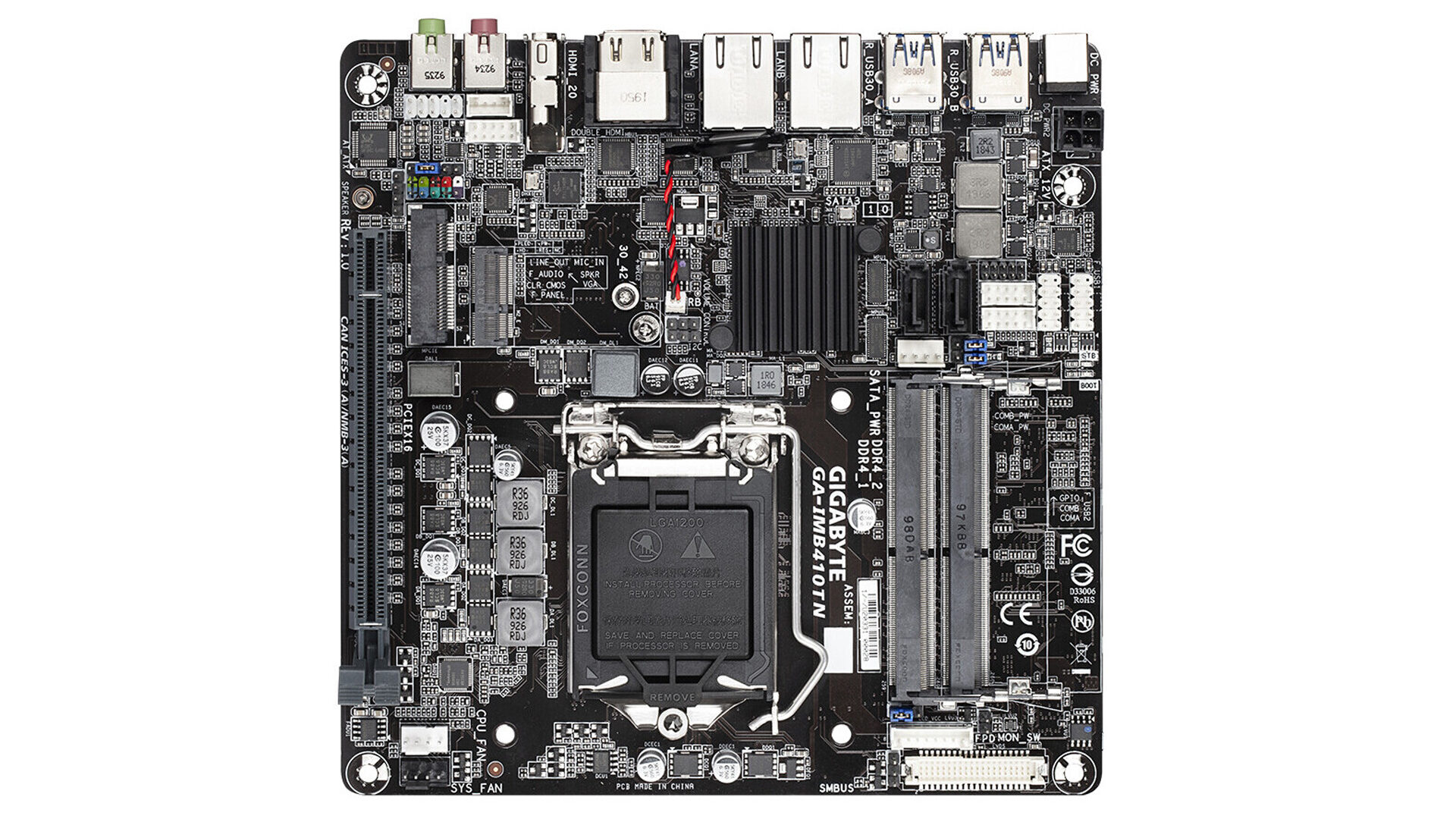 GIGABYTE تطرح اللوحه صغيرة الحجم GA-IMB410TN لمعالجات Intel 10th Gen