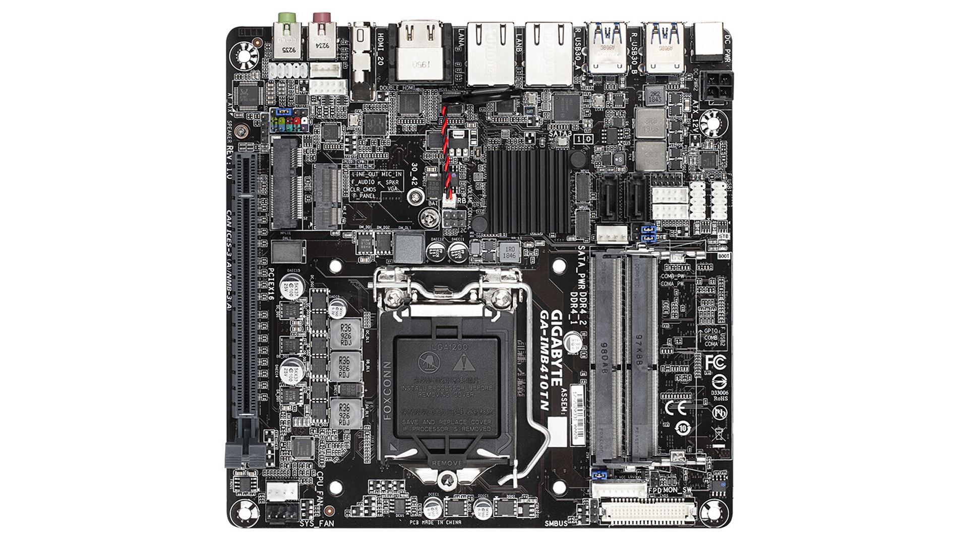 GIGABYTE تطرح اللوحه صغيرة الحجم GA-IMB410TN لمعالجات Intel 10th Gen